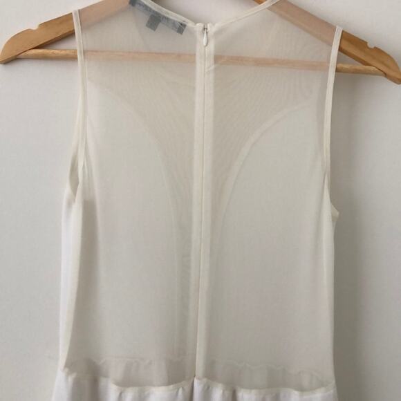 For Love & Lemons White Lulu Dress Sheer Back Size M - Picture 6 of 9
